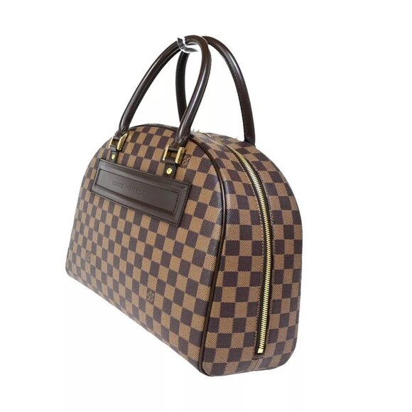 LOUIS VUITTON Nolita Hand Bag Damier Ebene Leather Brown France N41455 45FA611 - Picture 4 of 15